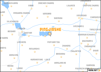 map of Pingjiashe