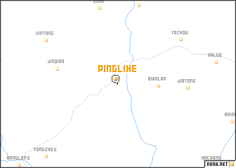map of Pinglihe