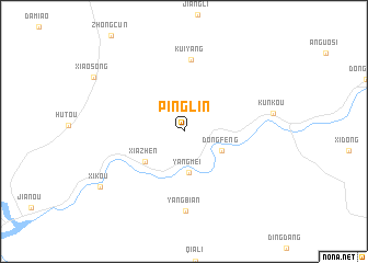 map of Pinglin