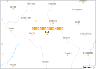 map of Pingnanniuchang