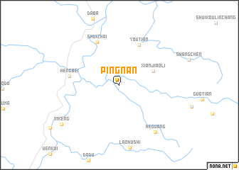 map of Pingnan