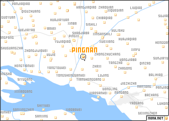 map of Pingnan