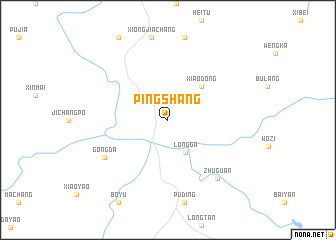 map of Pingshang