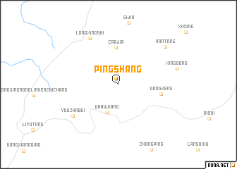 map of Pingshang