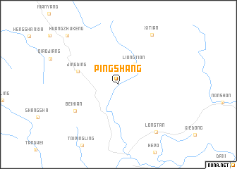 map of Pingshang