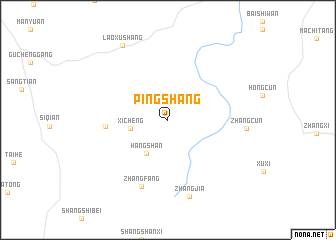 map of Pingshang