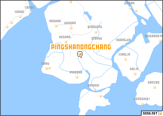 map of Pingshanongchang