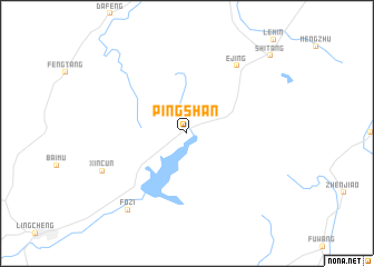 map of Pingshan