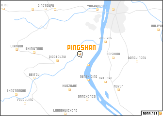 map of Pingshan