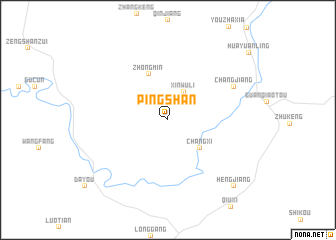 map of Pingshan