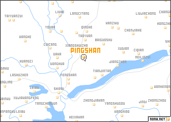 map of Pingshan