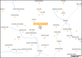 map of Pingshan