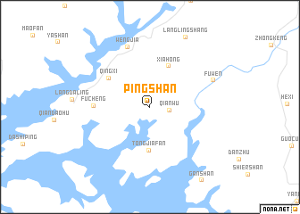 map of Pingshan