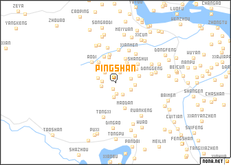 map of Pingshan