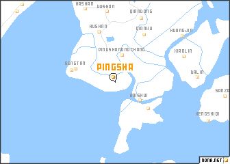 map of Pingsha