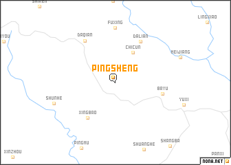 map of Pingsheng