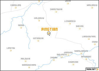 map of Pingtian