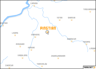 map of Pingtian