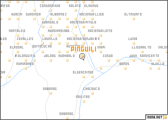 map of Pinguilí