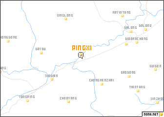 map of Pingxi