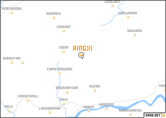 map of Pingxi