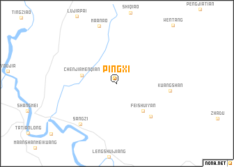 map of Pingxi