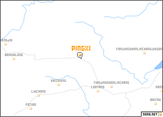 map of Pingxi