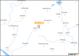 map of Pingxi