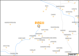 map of Pingxi