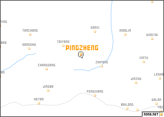 map of Pingzheng