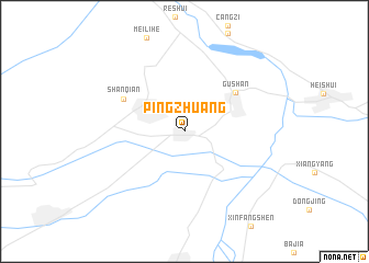 map of Pingzhuang