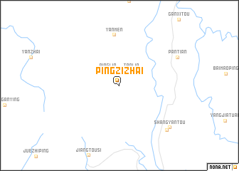 map of Pingzizhai