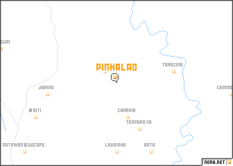 map of Pinhalão