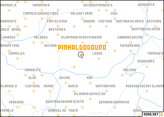 map of Pinhal do Douro