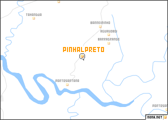 map of Pinhal Prêto