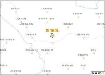 map of Pinhal