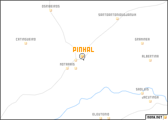 map of Pinhal