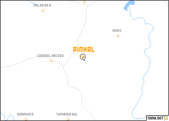 map of Pinhal