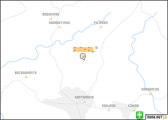 map of Pinhal