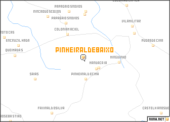 map of Pinheiral de Baixo