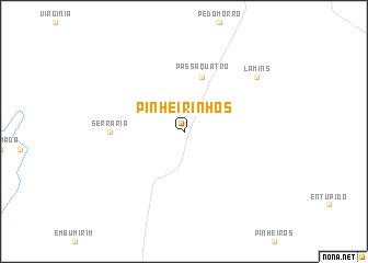 map of Pinheirinhos