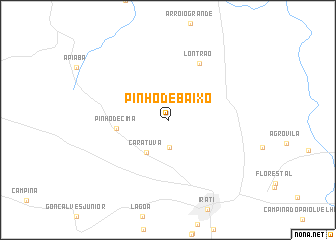 map of Pinho de Baixo