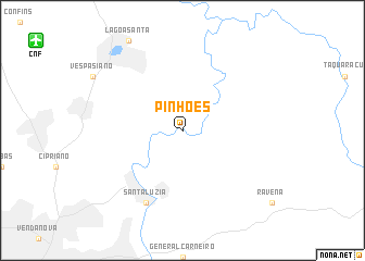 map of Pinhões