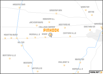 map of Pinhook