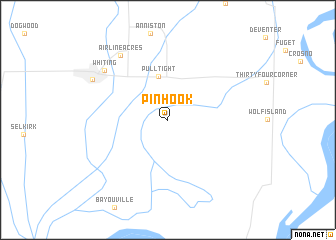 map of Pinhook