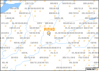 map of Pinho