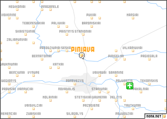 map of Piniava