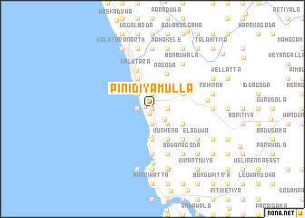 map of Pinidiyamulla