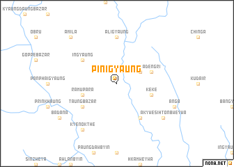 map of Pinigyaung