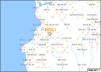 map of Pinili